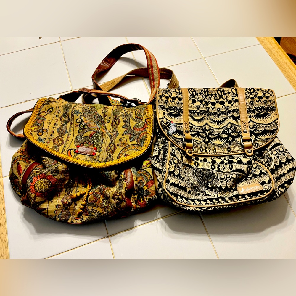 Sakroots Convertible Backpack Crossbody Messenger Bag Purse